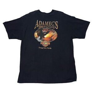 Harley Davidson Vintage Y2K Orange Park, Florida Motorcycle Biker Tee Shirt XXL